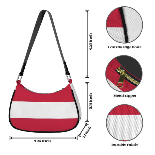 Austria Flag Inspired Women's Shoulder Bag