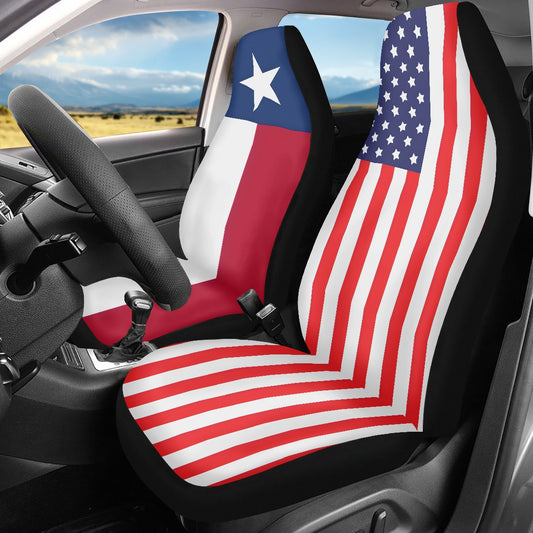 Car seat covers with patriotic designs by [Brand].