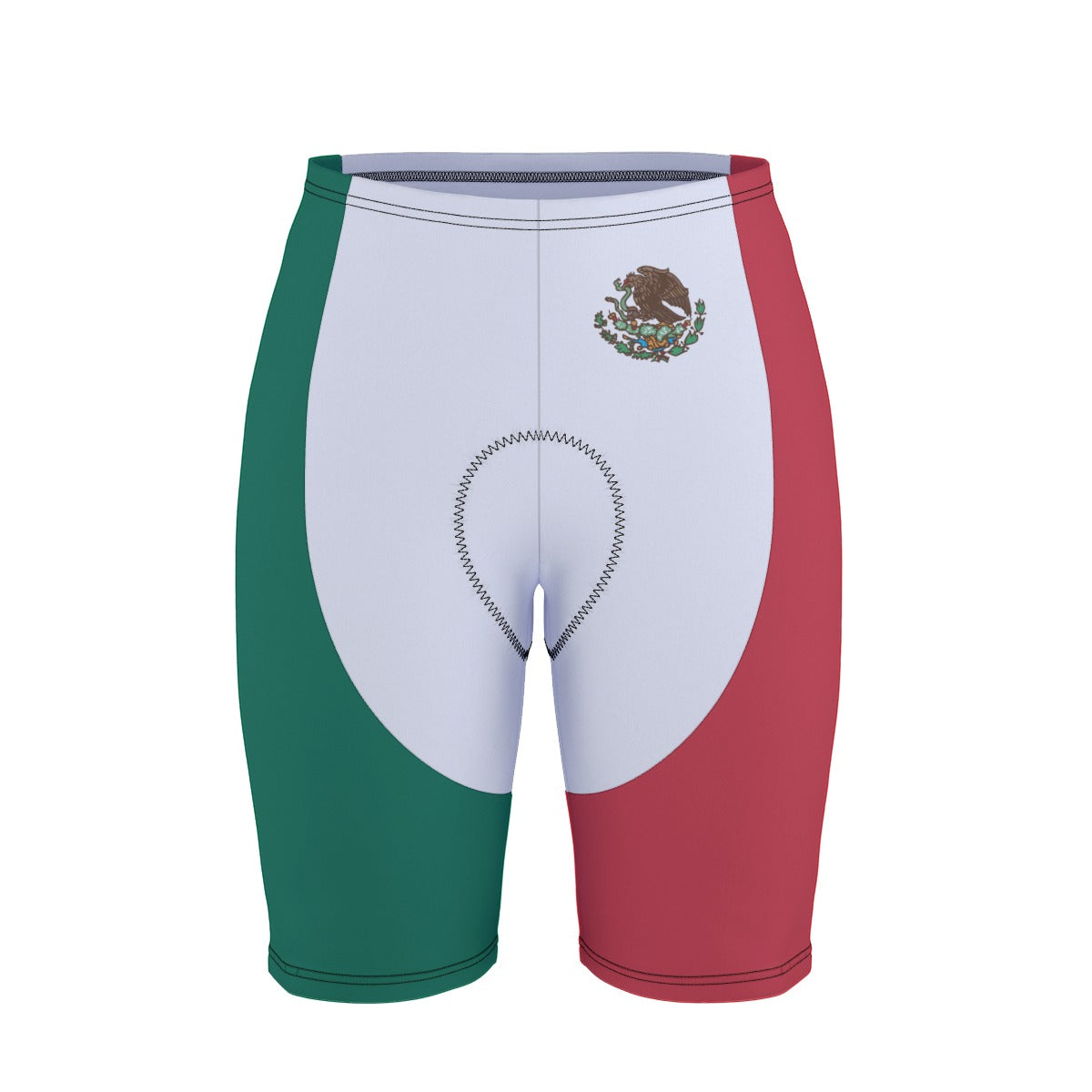Mexico Flag Inspired Men’s Cycling Shorts