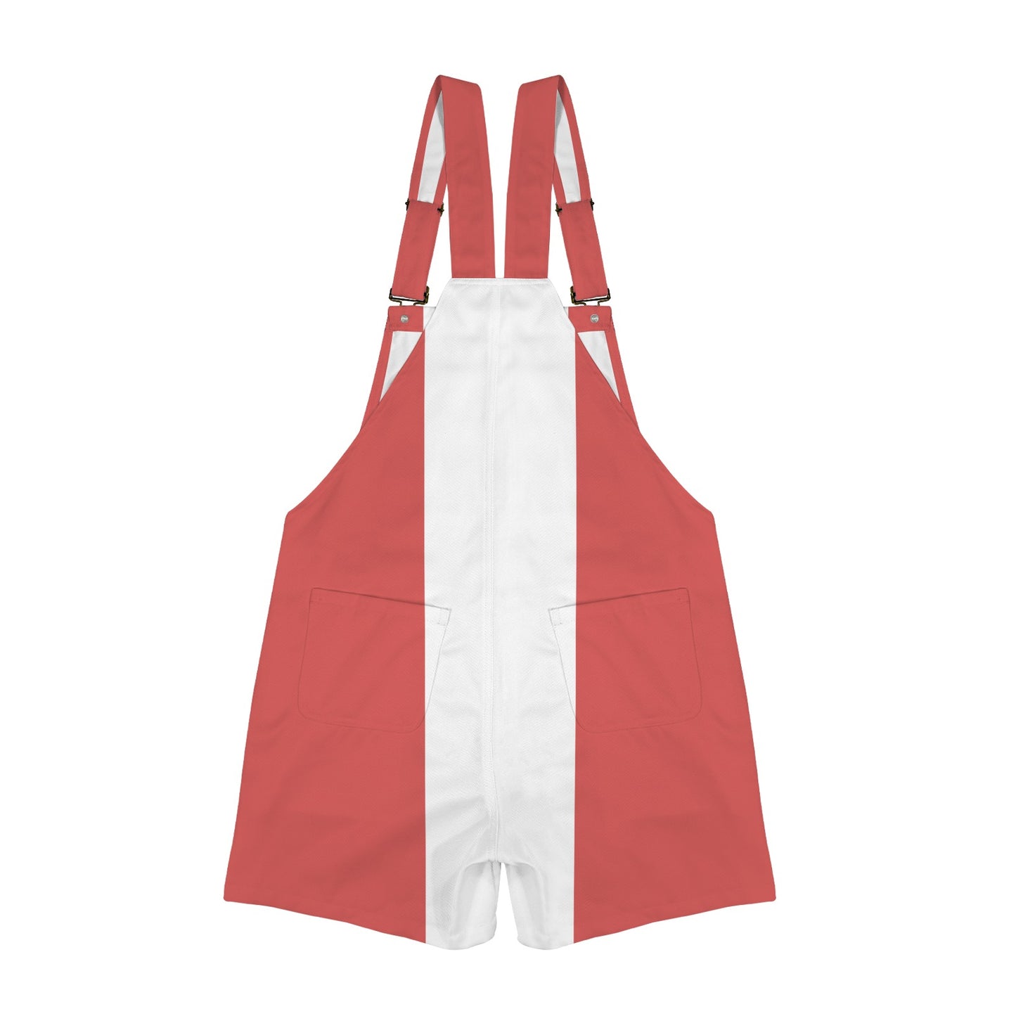 Canada Flag Inspired Unisex Suspender Jumpsuit