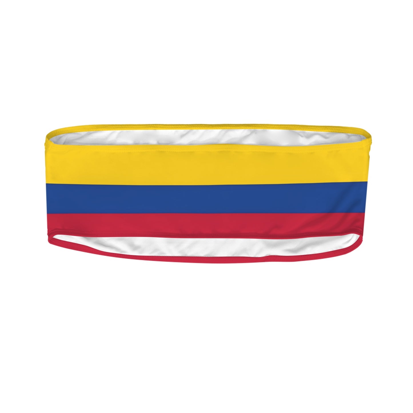 Colombia Flag Inspired Bandeau Tube Bikini Top