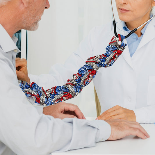 USA/American Flag Inspired Floral/Paisley Pattern Stethoscope Protective Cover