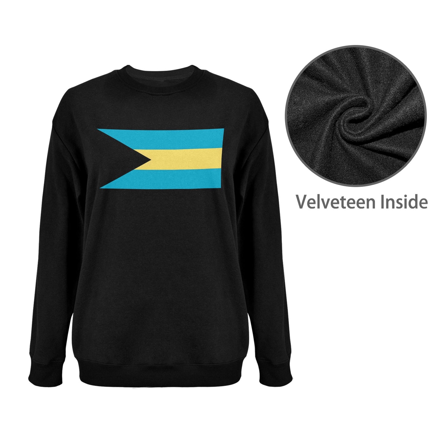 Bahamas Flag Unisex Fleece Sweatshirt (Made in the USA)