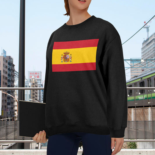 Spain Flag Unisex Fleece Sweatshirt (Made in the USA)