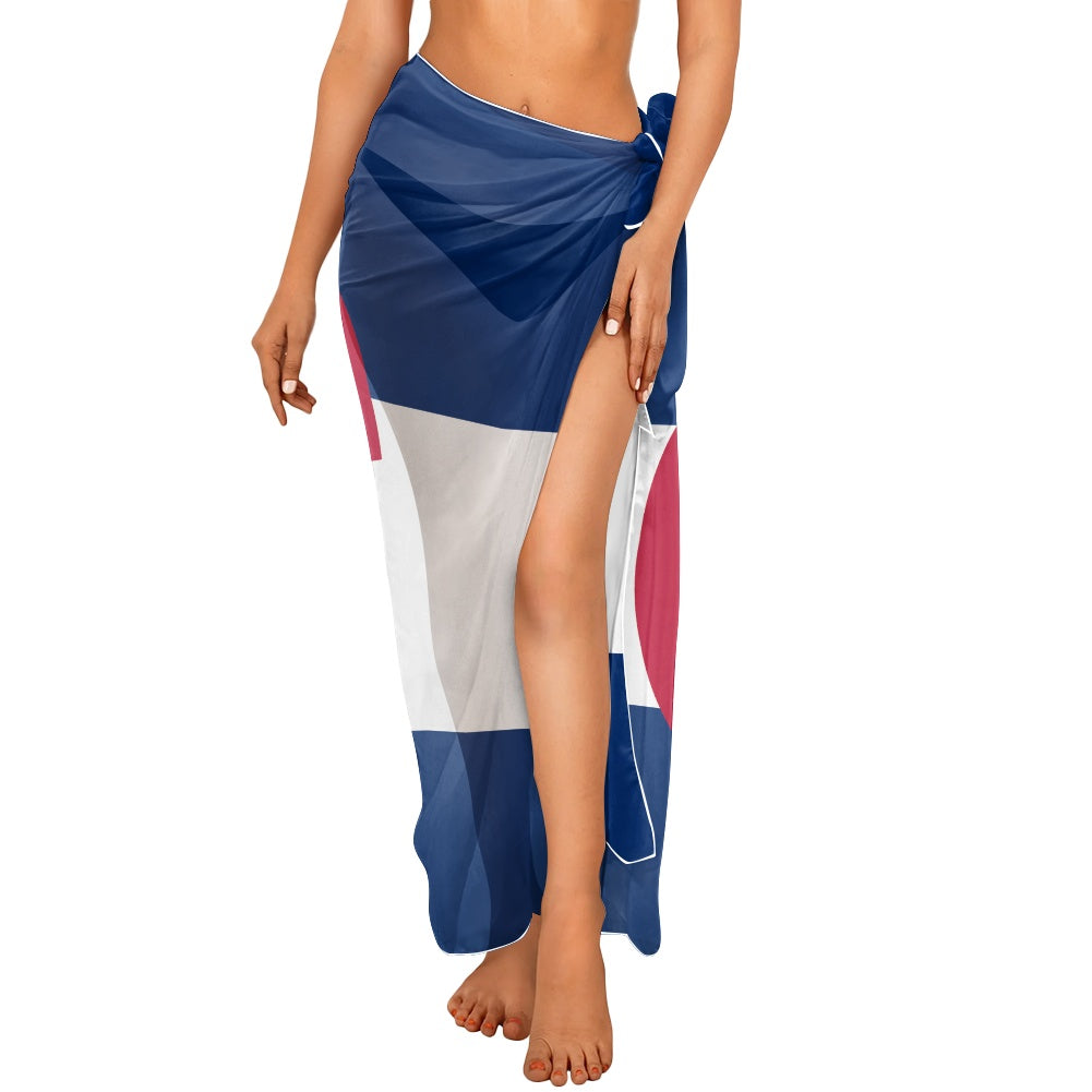 Colorado Flag Inspired Bikini Cover-Up