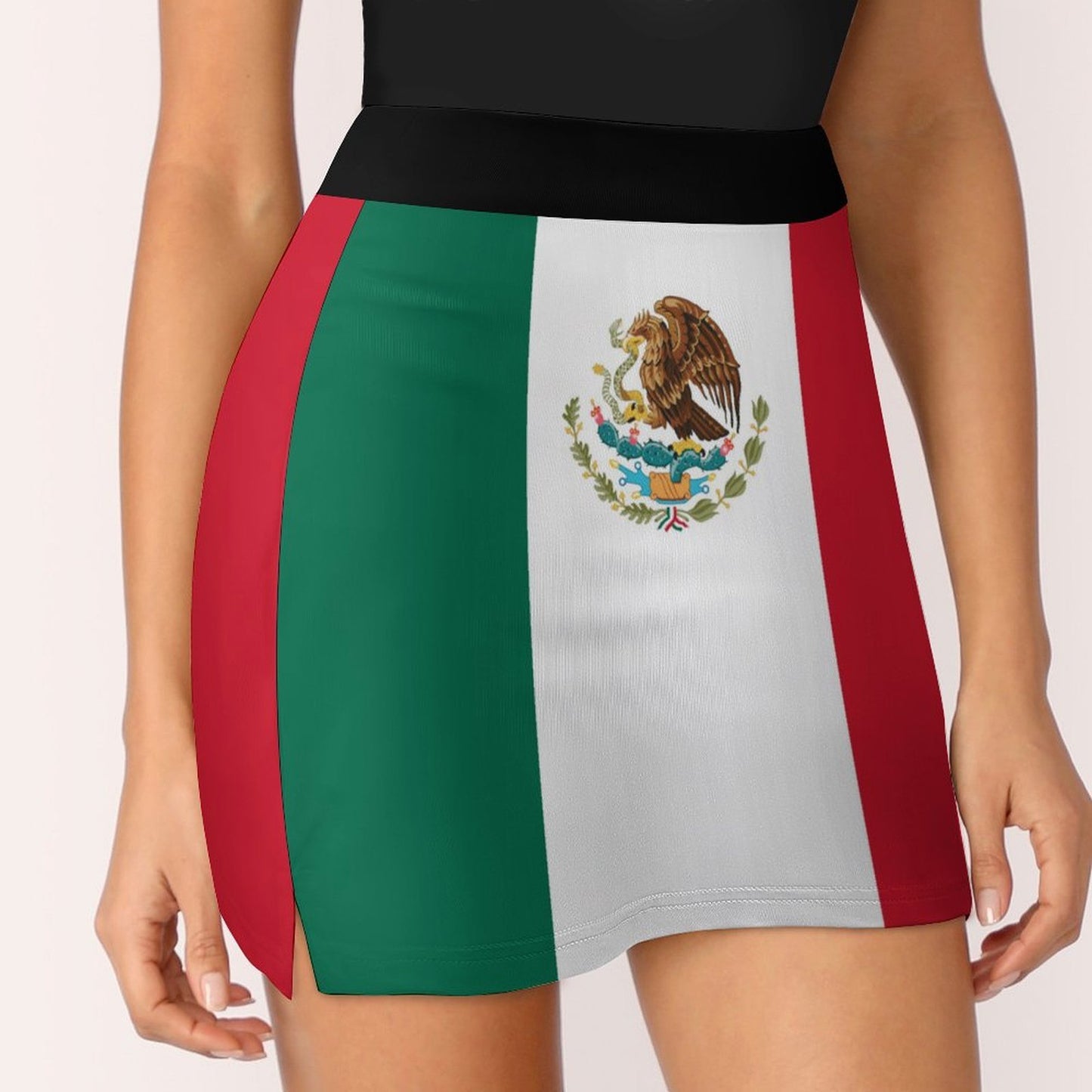 Mexico Flag Inspired Women’s Skort with Pocket