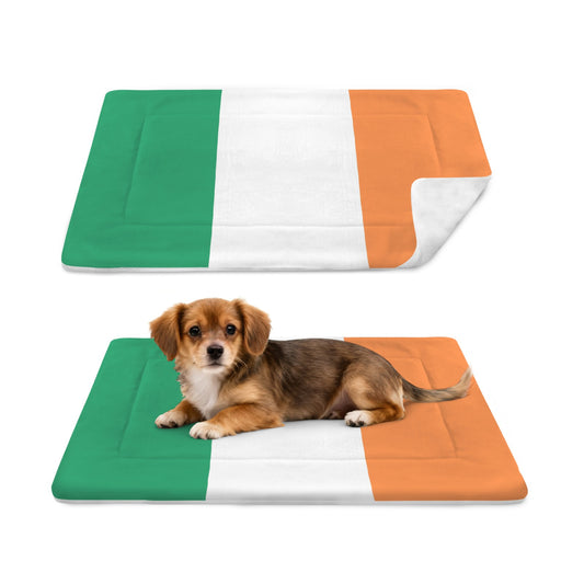 Ireland Flag Inspired Pet Mat 25x18inch (Made in the USA)