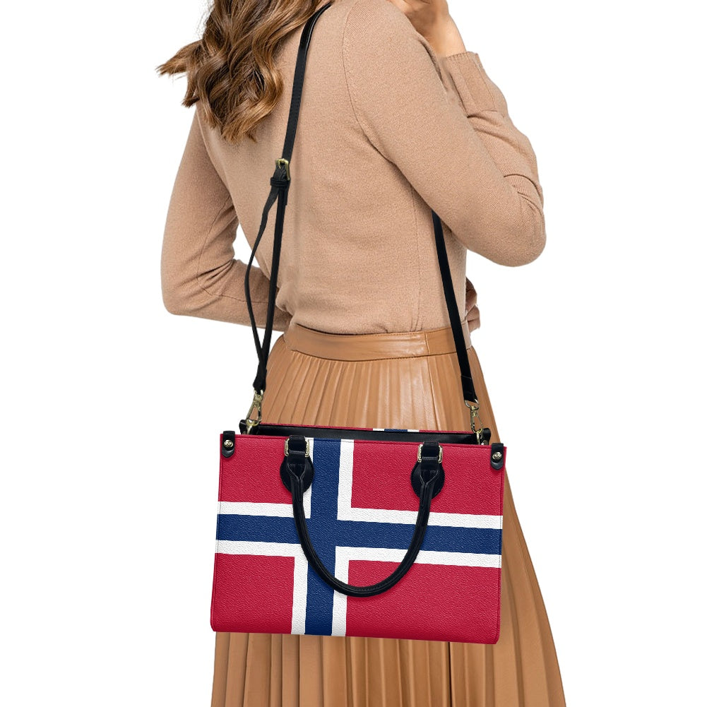 Norway Flag Bag With Bold Display – PU Leather Purse for Everyday - Luv My Flag