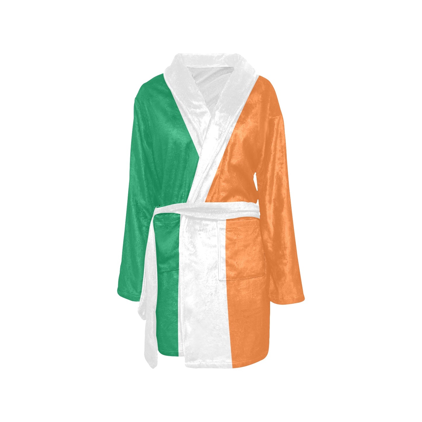 Ireland Flag Inspired Women's Fleece Robe