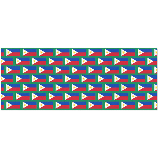 Philippines Flag Inspired Custom Gift Wrapping Paper 58"x 22.5" (4 Rolls)