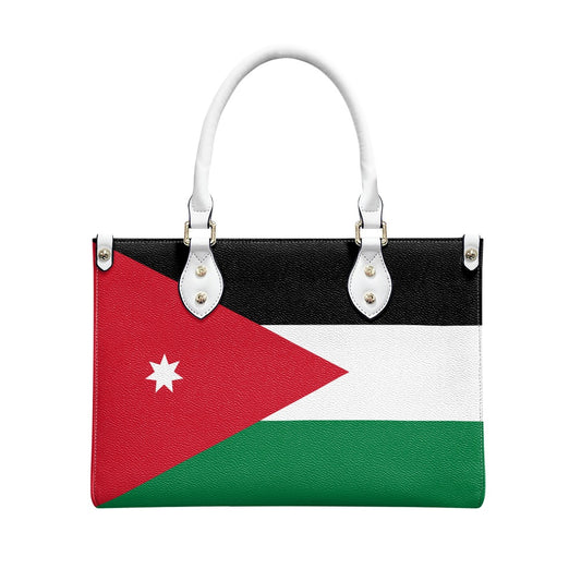 Jordan Flag Handbag With Swag – PU Leather Shoulder Purse With Style - Luv My Flag