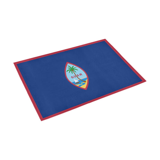 Guam Flag Inspired Doormat 30" x 18" (Sponge Material)
