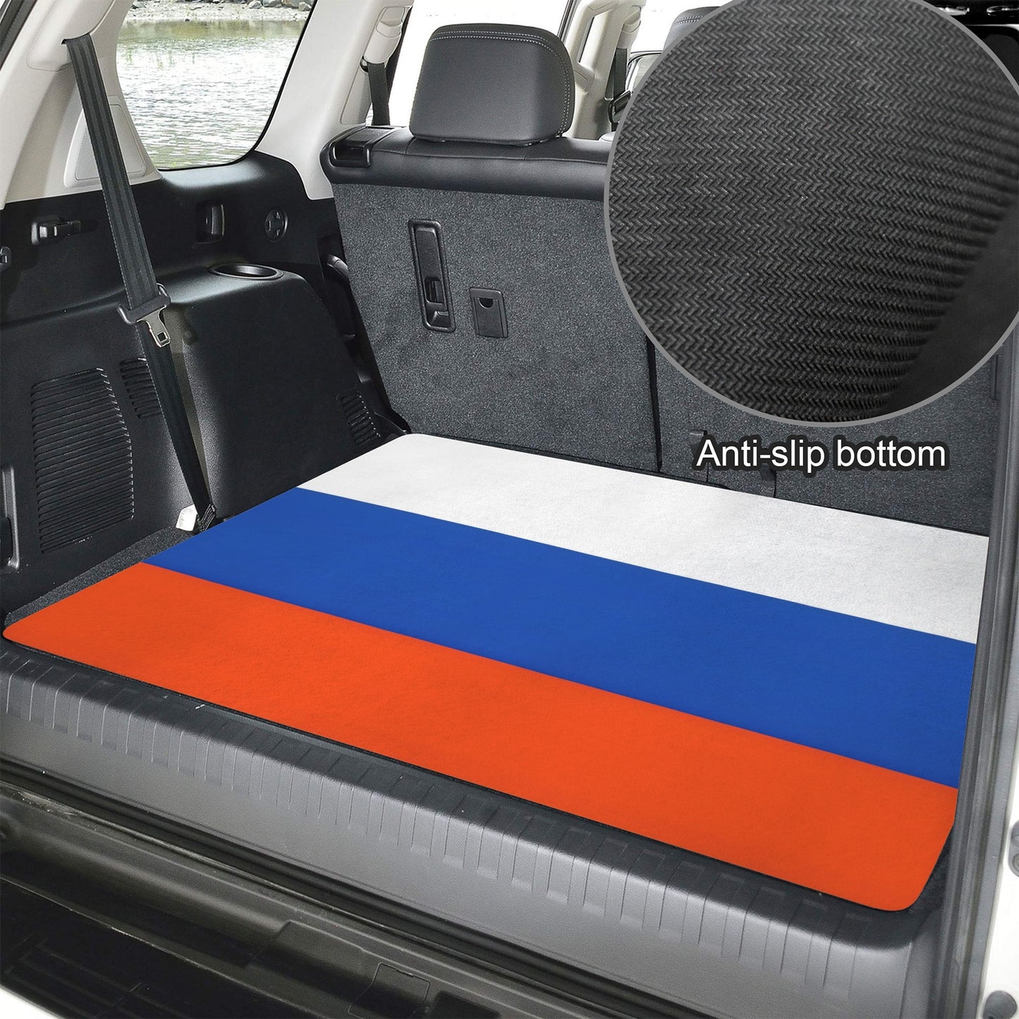 Russia Flag Inspired Car Trunk Mat 100 × 75 cm / 39.4 × 30 in Printed in the USA