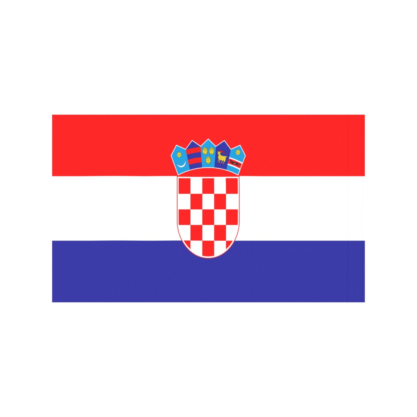 Croatia flag by Luv My Flag, featuring checkered shield.