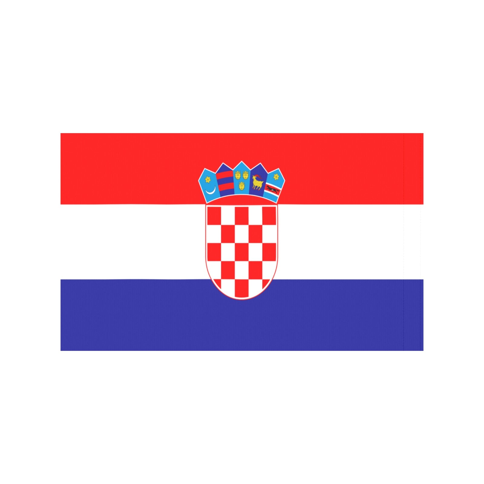 Croatia flag by Luv My Flag, featuring checkered shield.