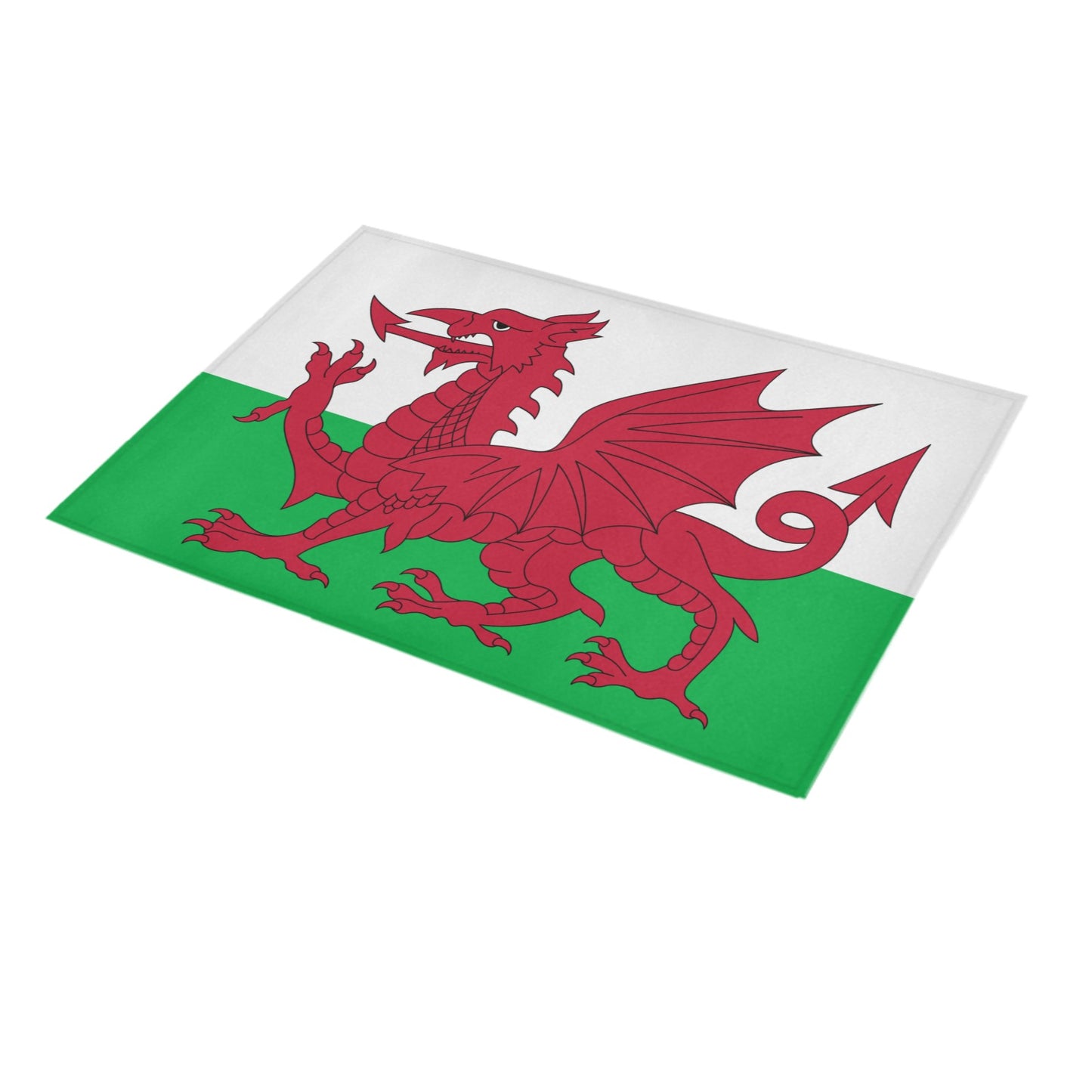 Wales Flag Inspired Doormat 30" x 18" (Sponge Material)