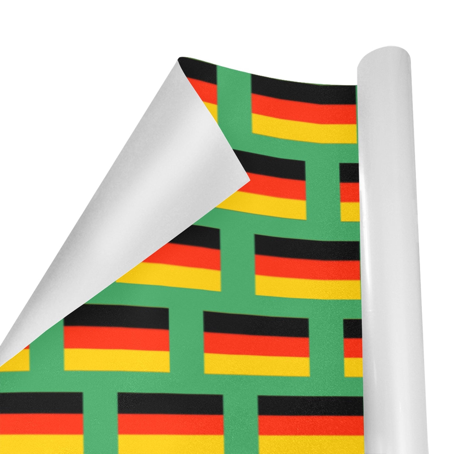 Germany Flag Inspired Custom Gift Wrapping Paper 58"x 22.5" (4 Rolls)
