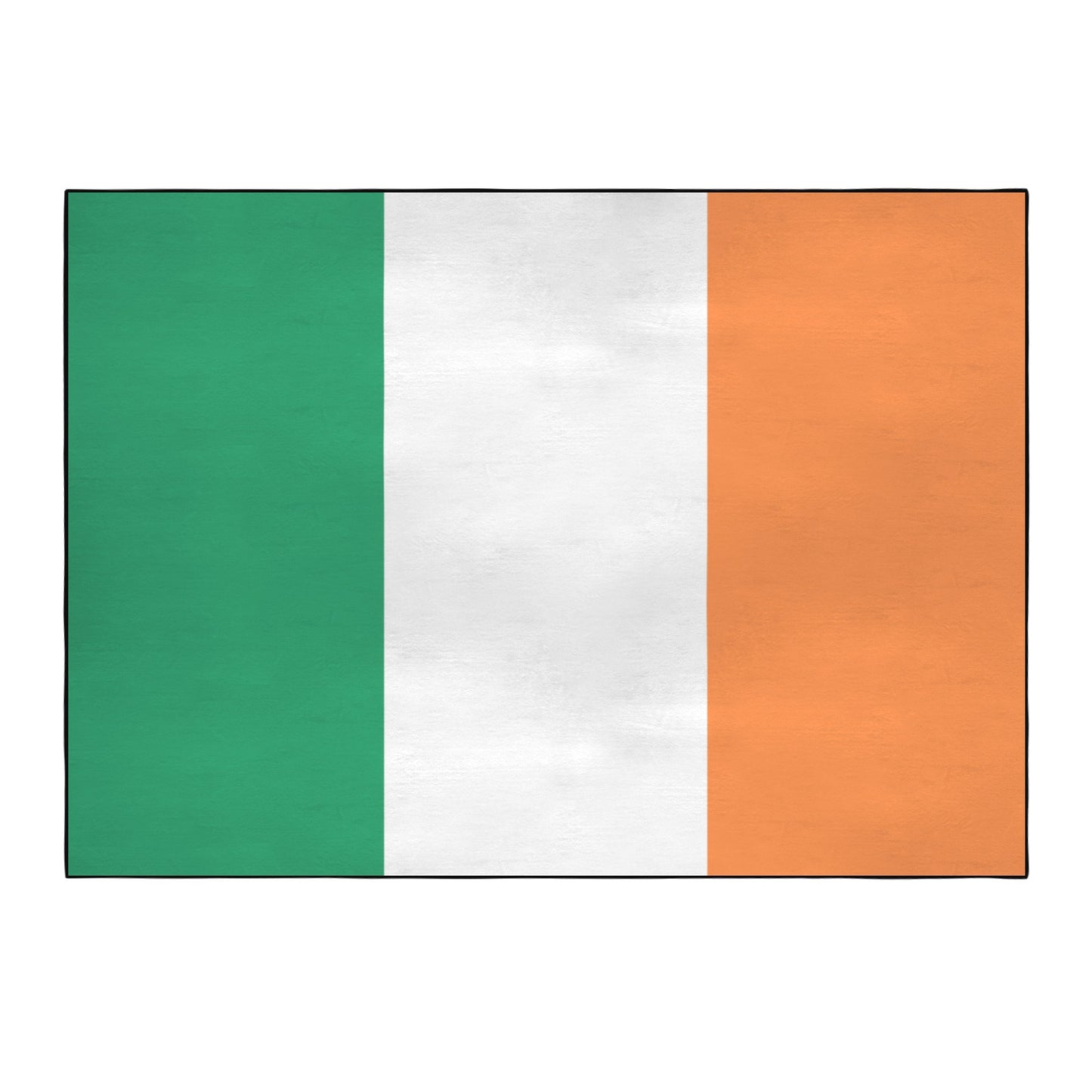 Ireland Flag Inspired 84x60 Inch Area Rug with Black Binding (Made in the USA)