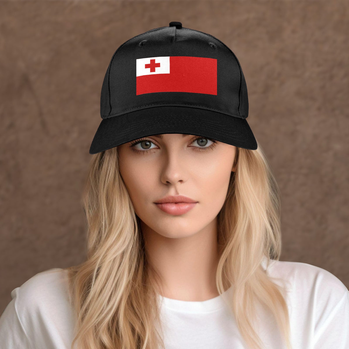 Tonga Flag Inspired Baseball Cap | Printed in the  USA