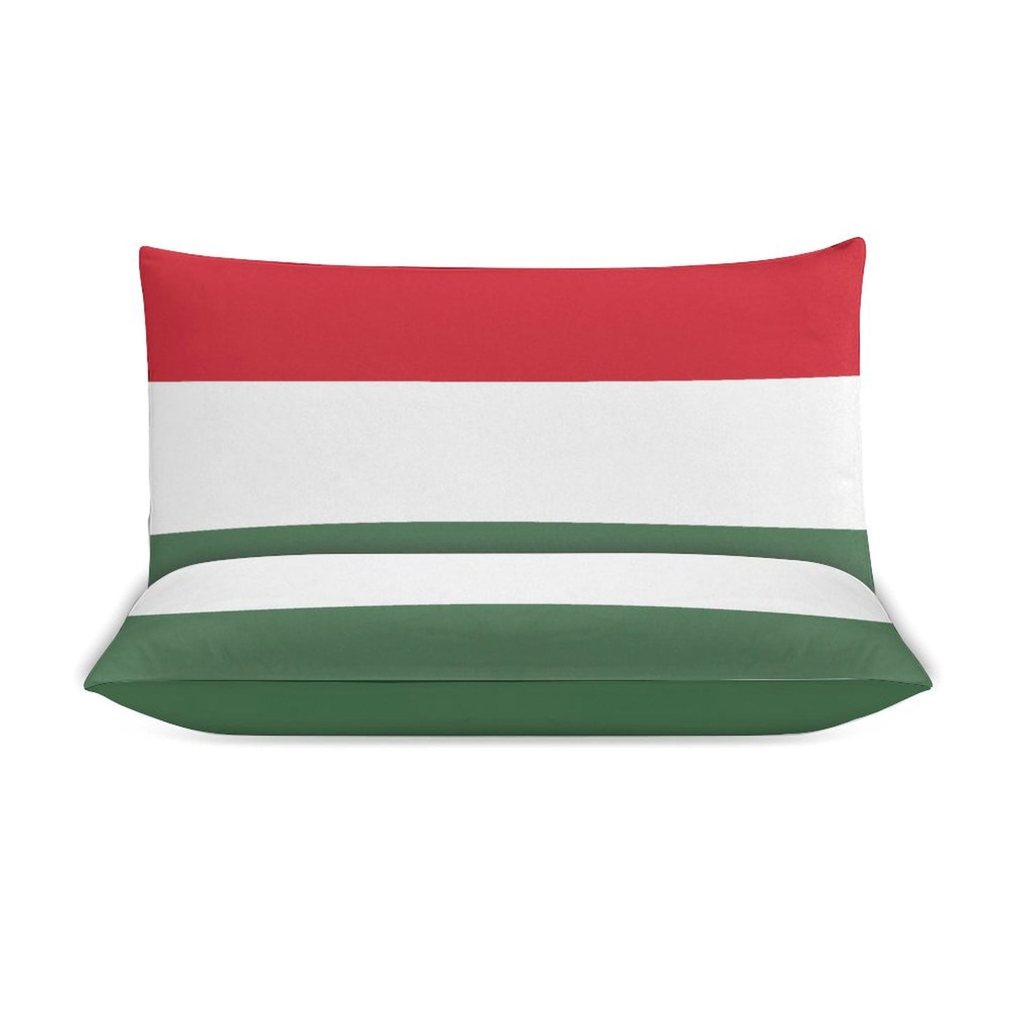 Hungary Flag Inspired 3-Piece Bedding Set (1 Duvet Cover + 2 Pillow Shams) – 102"×90"