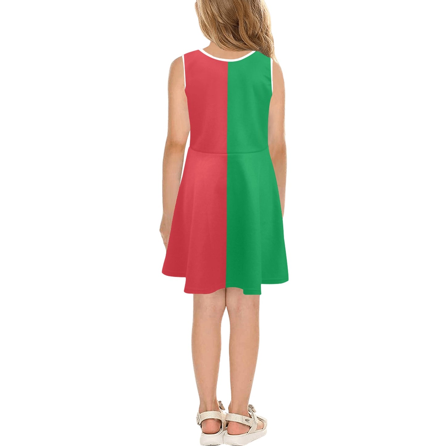 Italy Flag Inspired Girls' Sleeveless Sundress | Ships from USA