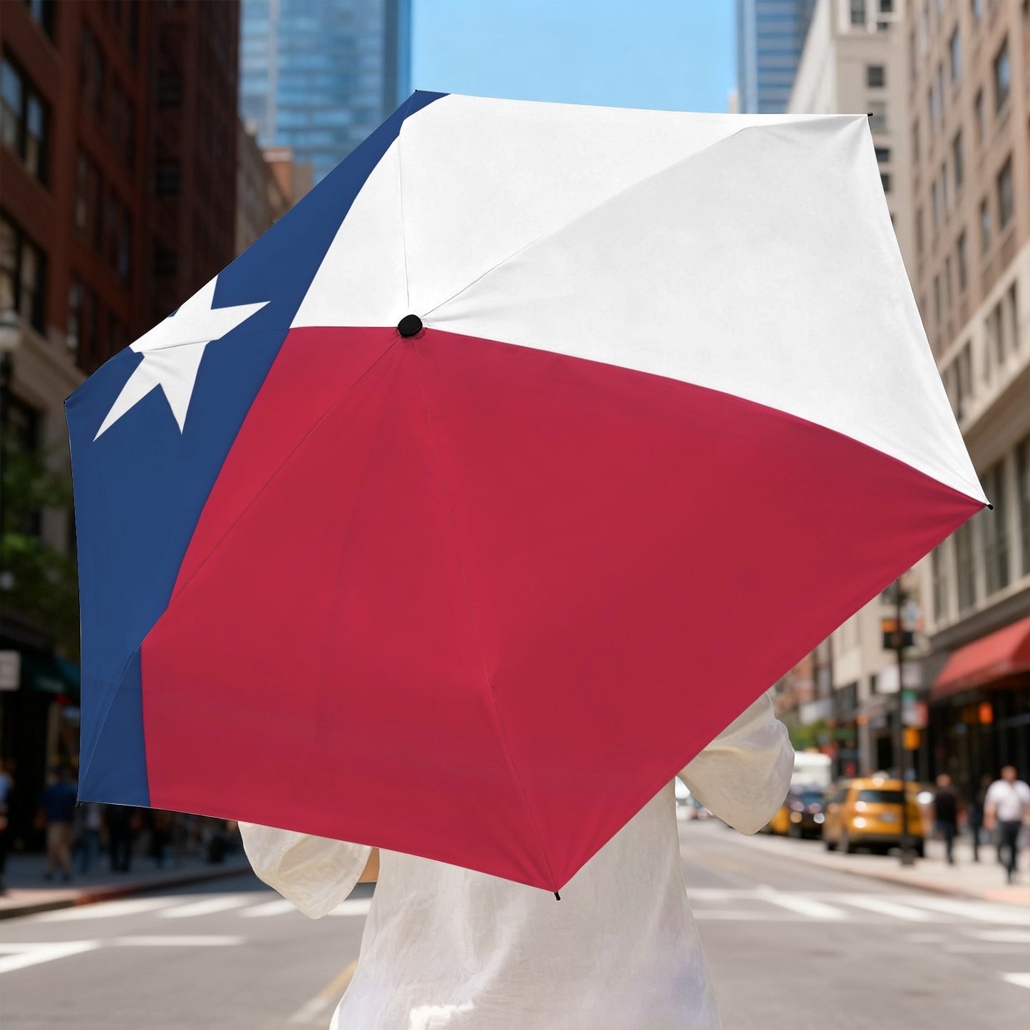 Texas Flag Inspired Mini Compact Umbrella