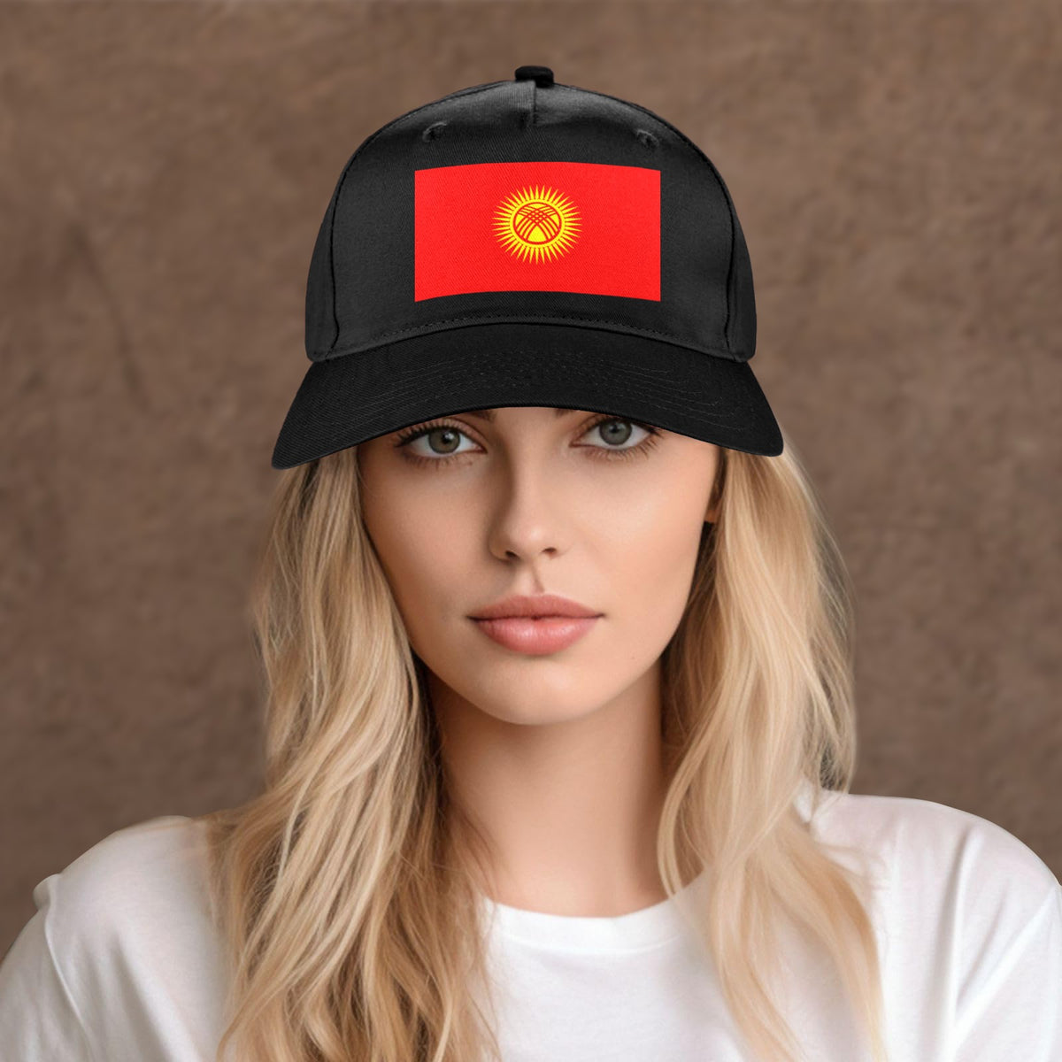 Kyrgyzstan Flag Inspired Baseball Cap | Printed in the  USA