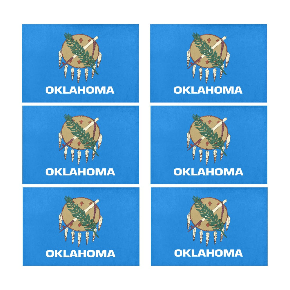Oklahoma Flag Placemats 12" x 18" (Set of 6)
