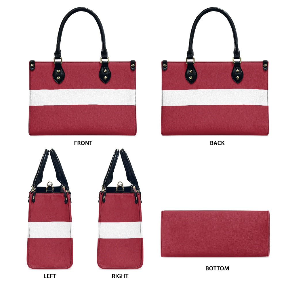 Latvia Flag Purse With Poise – PU Leather Shoulder Handbag for Bold Style - Luv My Flag