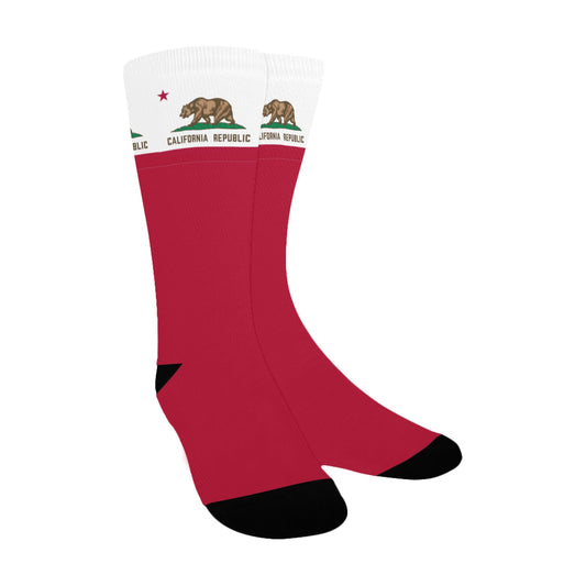 California Flag Inspired Women's Custom  Socks | Ships from USA