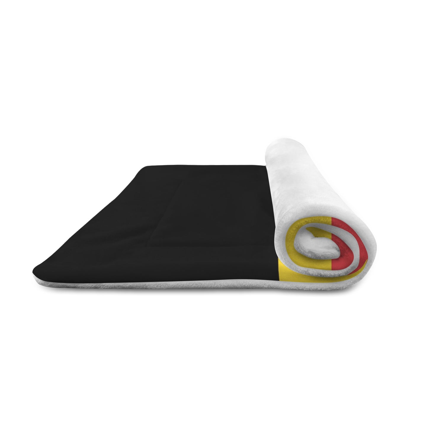 Belgium Flag Inspired Pet Mat 25x18inch (Made in the USA)