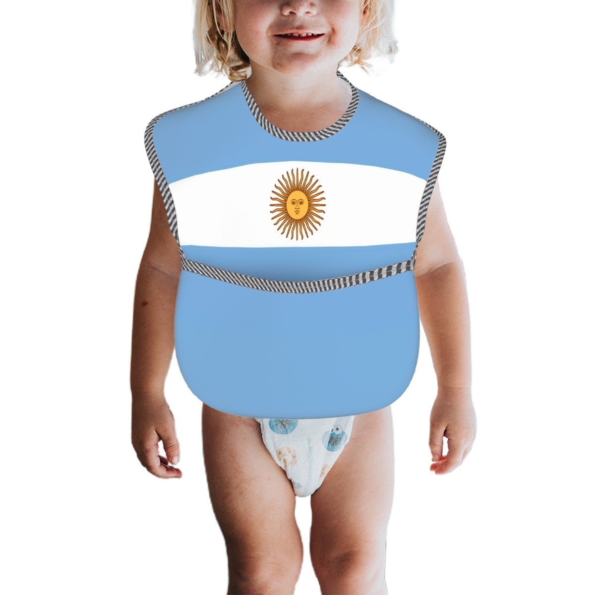 Argentina Flag Inspired Baby Bib