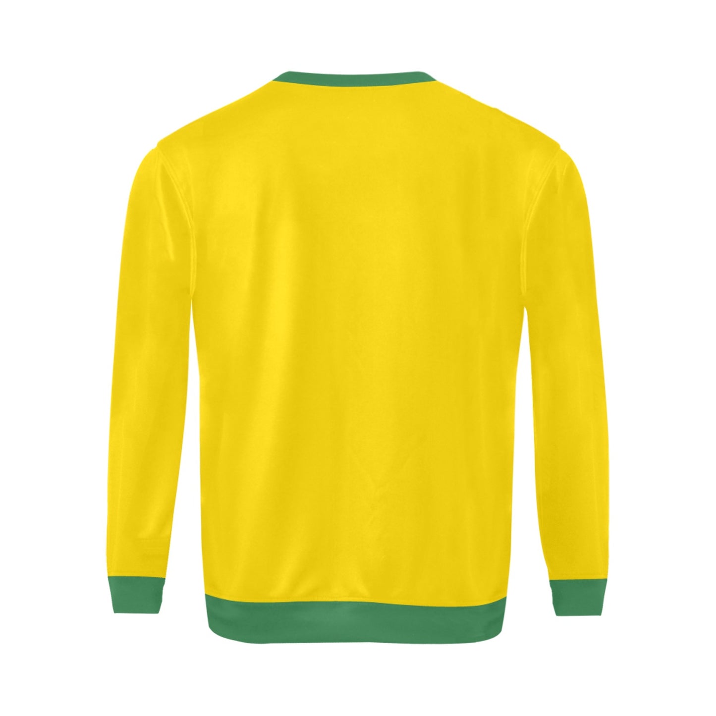 Brazil Flag Inspired Men’s Fuzzy Sweatshirt Made in USA