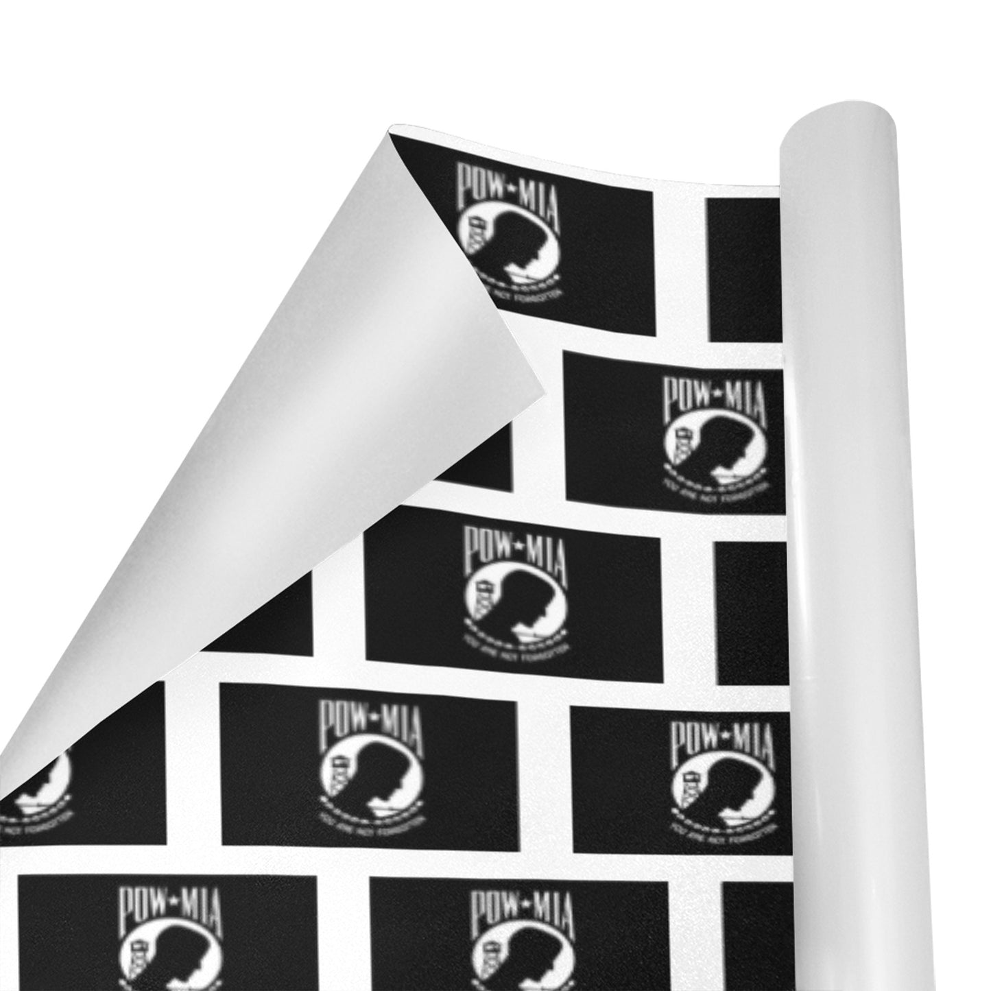 POW/MIA Flag Inspired Custom Gift Wrapping Paper 58"x 22.5" (4 Rolls)
