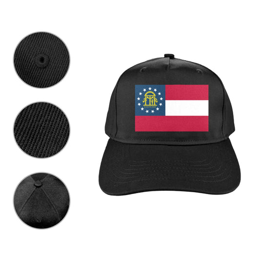 Georgia Flag Baseball Cap (Printed in the USA)