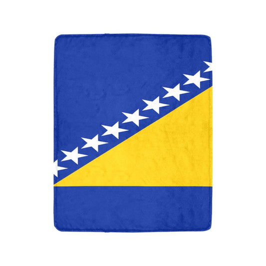 Luv My Flag blanket featuring Bosnia and Herzegovina flag design.