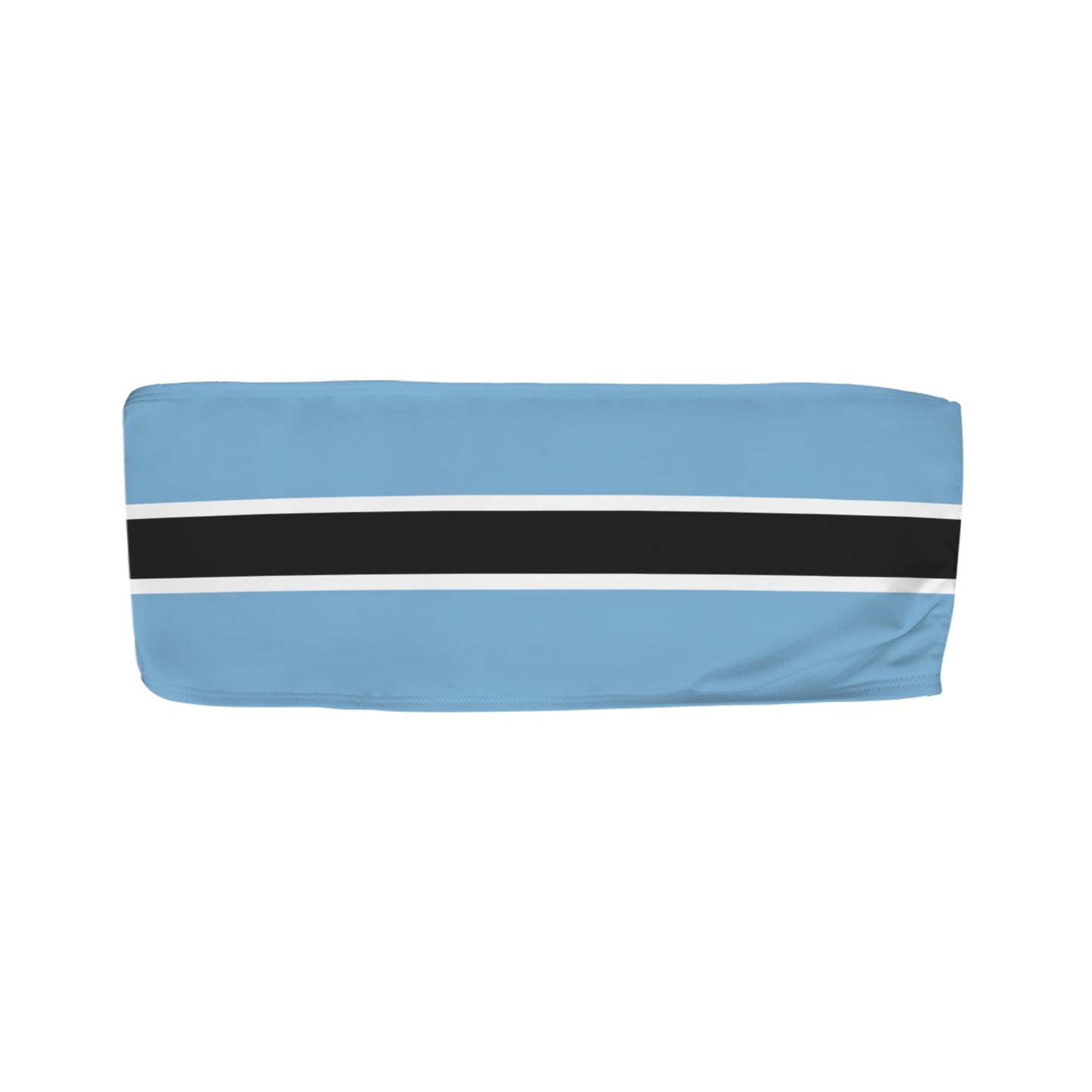 Botswana Flag Inspired Bandeau Tube Bikini Top