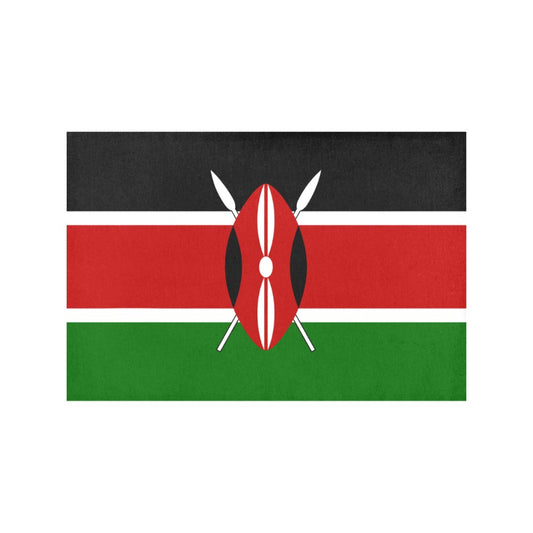 Kenya Flag Placemats 12" x 18" (Set of 6)