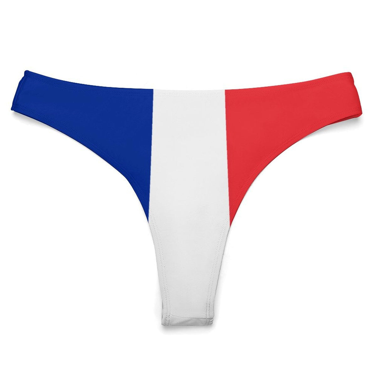 France Flag Inspired T-Back Thong Bikini