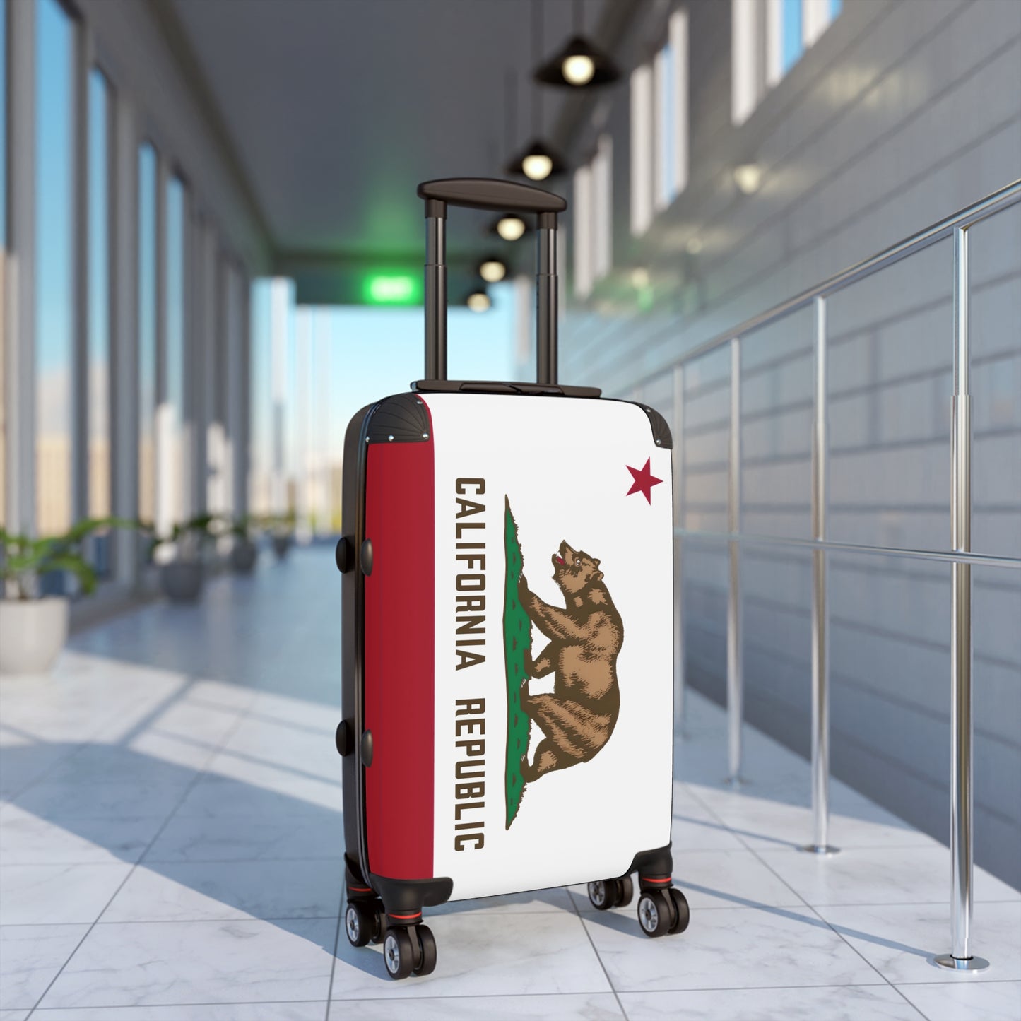 California Flag Inspired Suitcase
