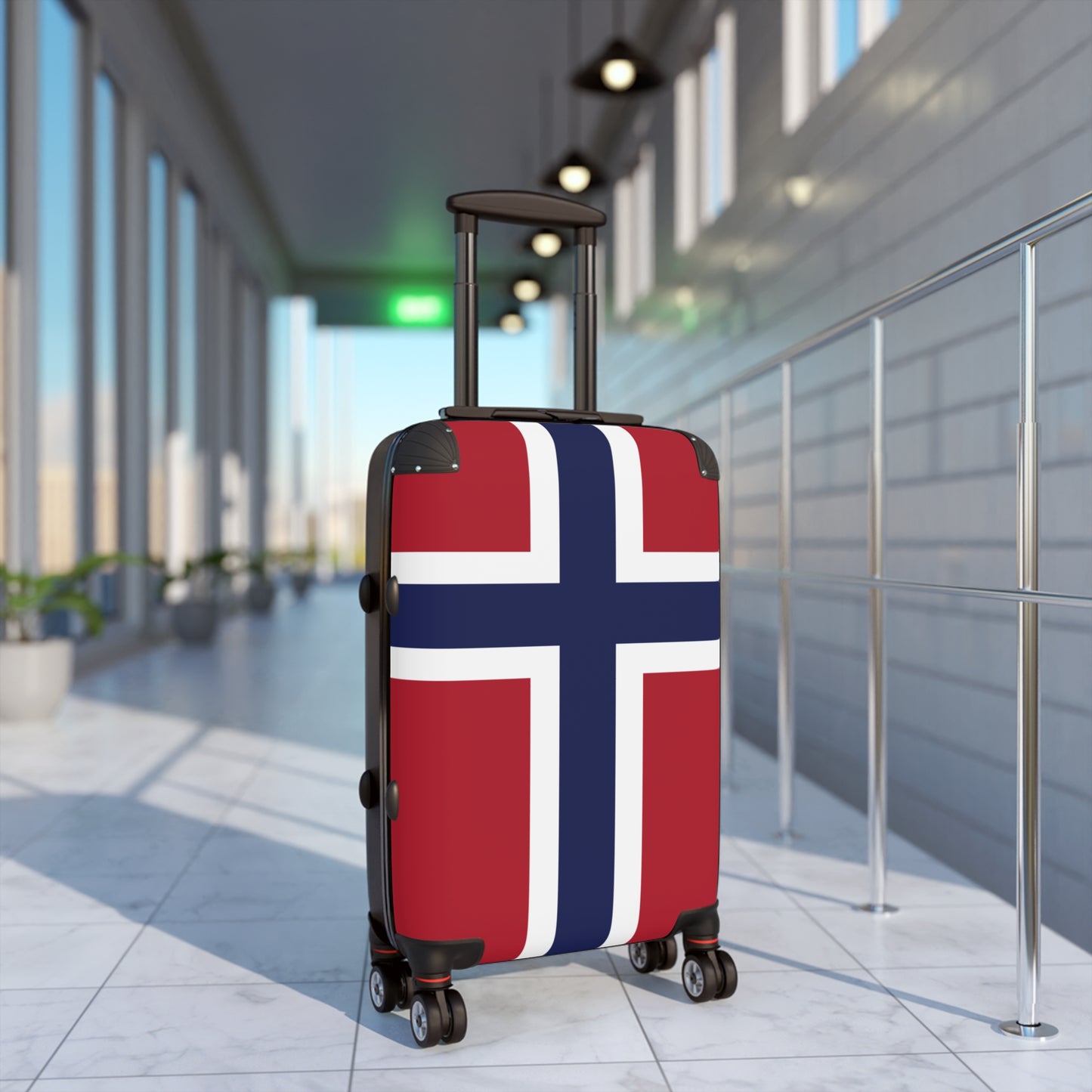 Norway Flag Inspired Suitcase