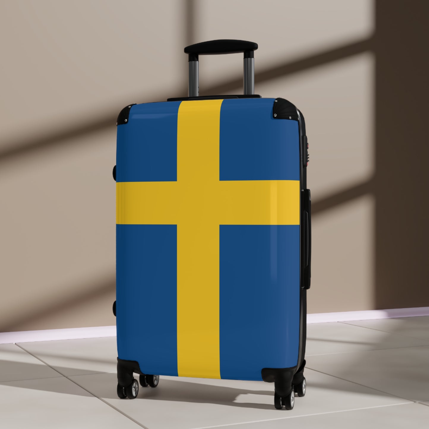 Sweden Flag Inspired Suitcase