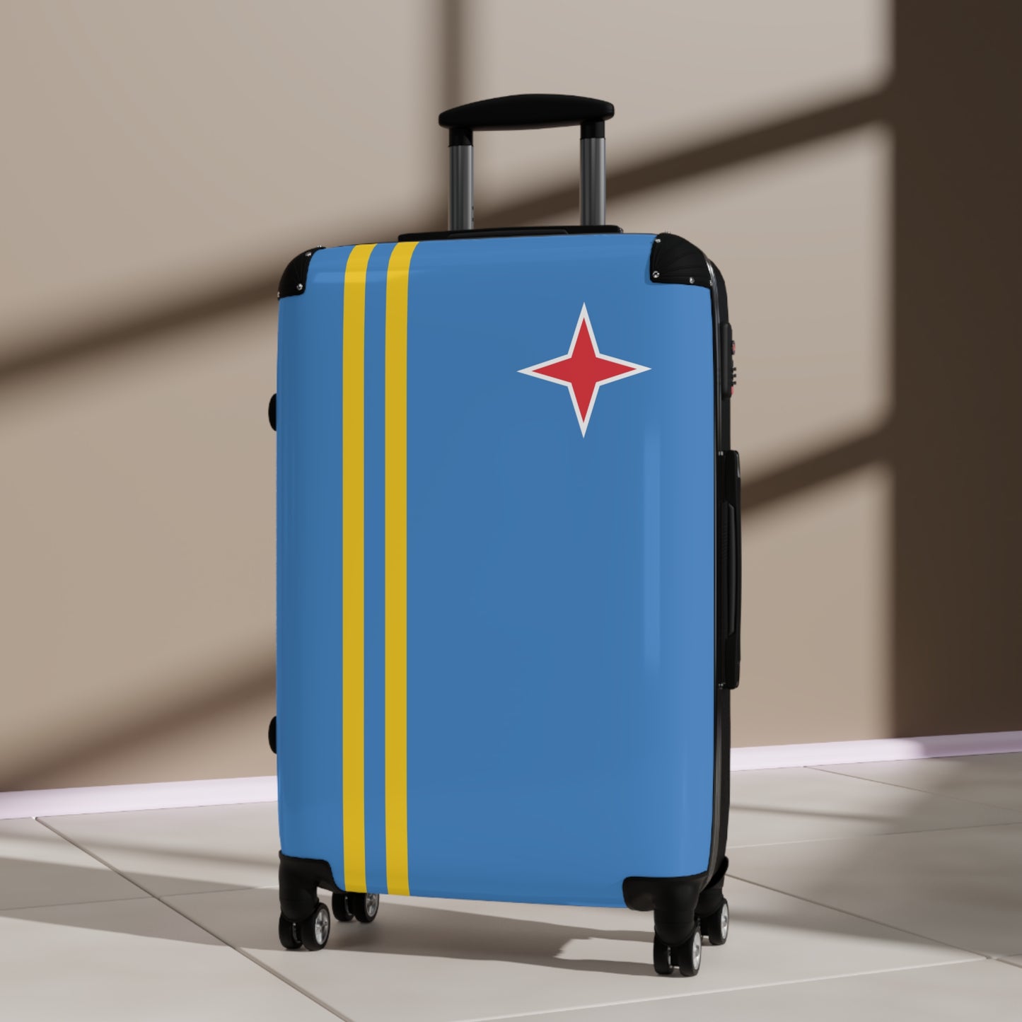 Aruba Flag Inspired Suitcase