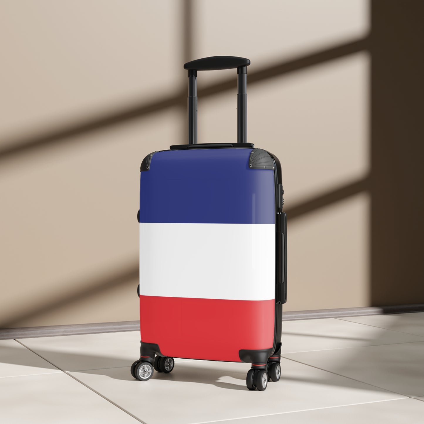 France Flag Inspired Suitcase