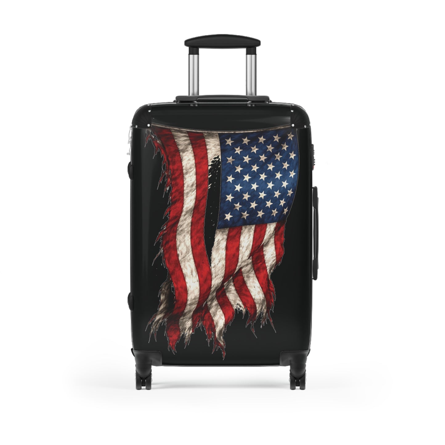 Tattered USA/American Flag Inspired Suitcase