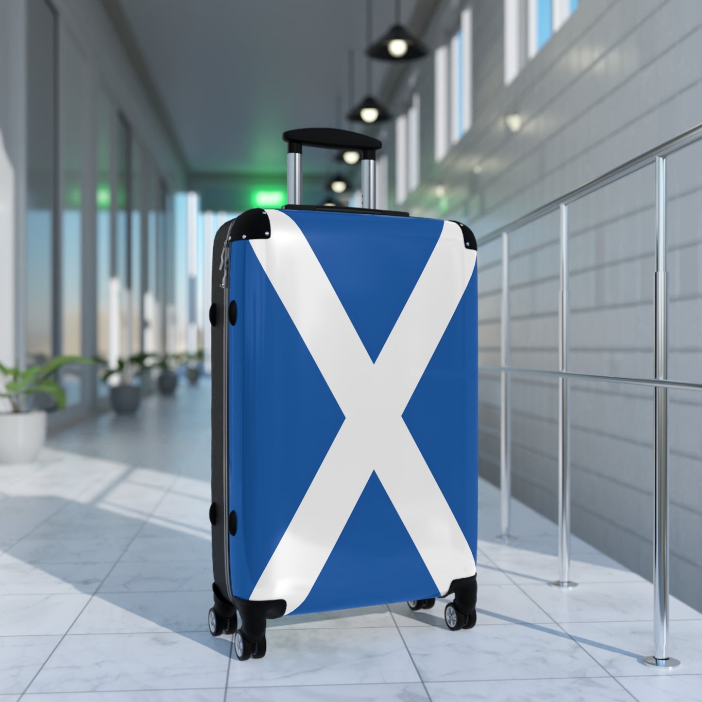 Scotland Flag Inspired Suitcase