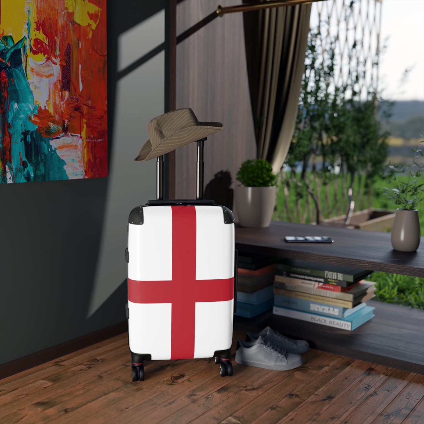 England Flag Inspired Suitcase