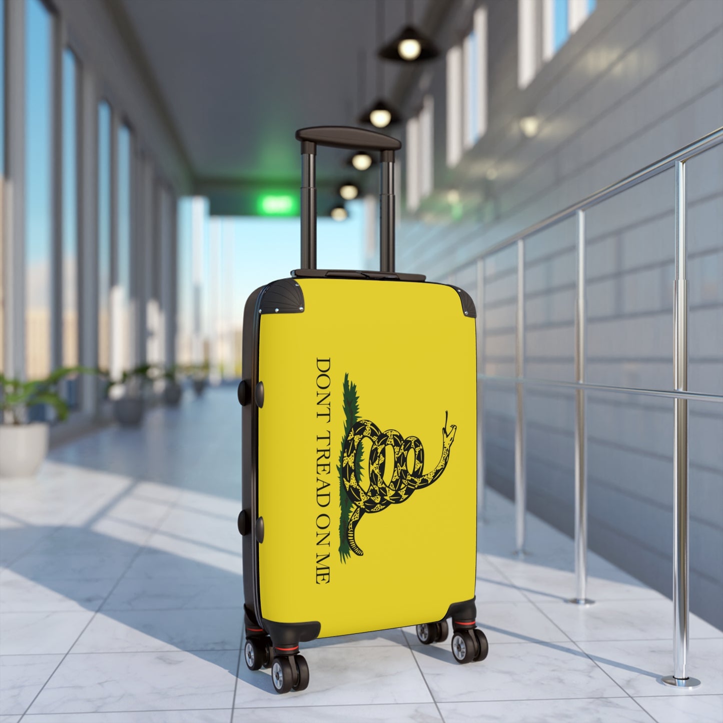 Gadsden Flag Inspired Suitcase