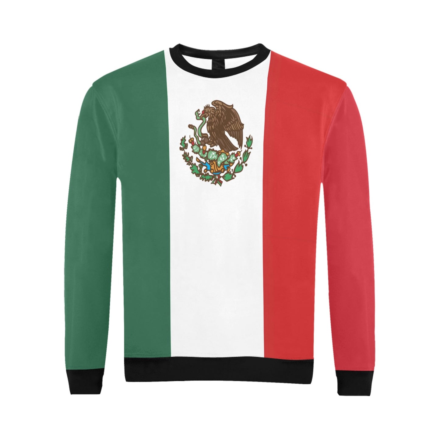 Mexico Flag Inspired Men's Fuzzy Sweatshirt | Ships from USA