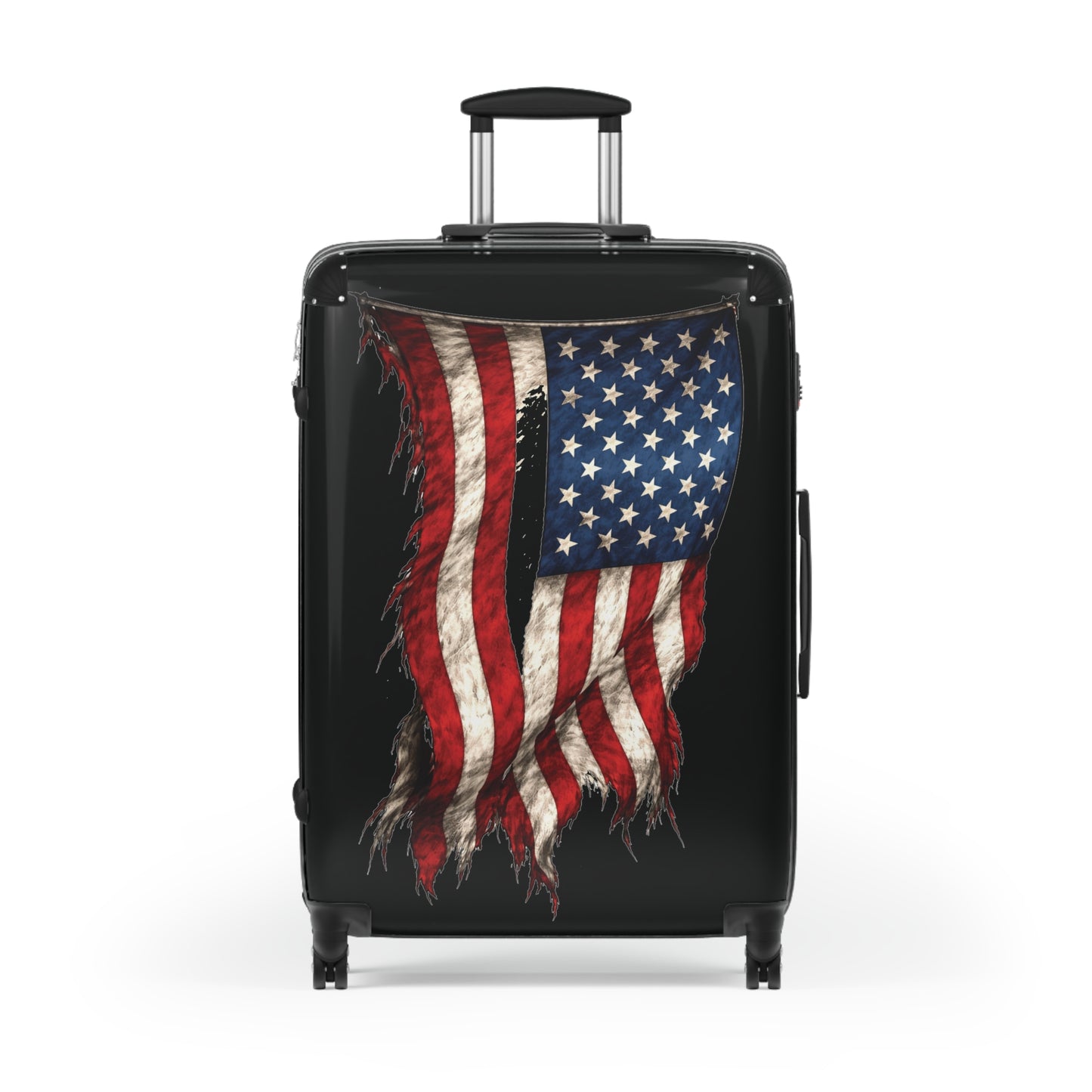Tattered USA/American Flag Inspired Suitcase